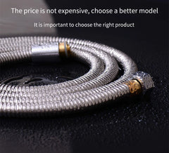 Stainless Steel Shower Hose Long Bathroom Shower Water Hose Extension Plumbing Pipe Shower head Tube Bathroom