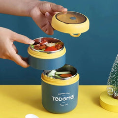 Lunch Box Storage Warmer Stainless Steel Vacuum Cup Soup With Spoon Food Thermal Jar Insulated Soup Thermos Containers Cooler