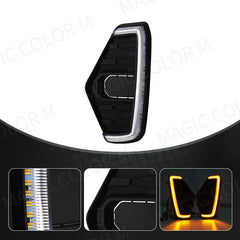 Nissan Navara NP300 2020 2023 LED Daytime Running Light DRL Driving Fog Lamp Fit Waterproof Turn Signal Yellow