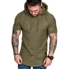 MRMT 2023 Brand New Mens Hoodies Sweatshirts Short Sleeve Men Hoodies Sweatshirt Casual Solid Color Man hoody For Male Hooded