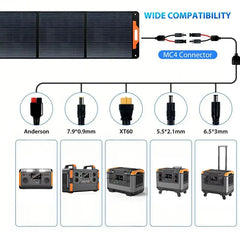 Solar Generator 600W 1000W 2400W 3000W LiFePO4 Battery Portable Power Station, 100W 200W Solar Panel, Camping Emergency