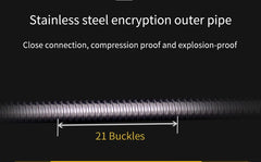 Stainless Steel Shower Hose Long Bathroom Shower Water Hose Extension Plumbing Pipe Shower head Tube Bathroom