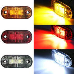 Clearance Lights 20/10PCS 4 LED 12V-24V Side Marker Lights Oval Front Rear Indicator Lamp Truck for Trailer BUS Van Caravan