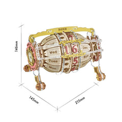 Robotime Zodiac Wall Clock TIME ART 3D Wooden Puzzle Model Building Block Kits DIY Gift for Children Kid Adult Home Decor Clock