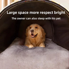 New Dog Kennel Winter Warm Large Dog Oversized Dog House House Closed Winter Removable Golden Pet Four Seasons Use
