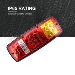 2 x LED Tail Light Durable Waterproof Truck Trailer ATV Caravan Rear Brake Light Stop Reverse Lamp Car Light Assembly