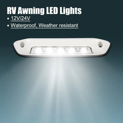 RV LED Awning Porch Light 12V/24V Waterproof Motorhome Caravan Van Camper Trailer Wall Lamps