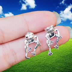 Cute Frog Earrings 2021 Trend Funny Animal Earrings for Women Girls Stud Earrings Statement Earring Ear Piercing Jewelry Gifts