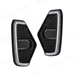 Nissan Navara NP300 2020 2023 LED Daytime Running Light DRL Driving Fog Lamp Fit Waterproof Turn Signal Yellow