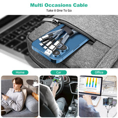 All Phones Fast Charging Cord For iPhone Huawei Micro USB Type C Charger Cable 1.2m Multi Usb Port Multiple Usb Charging Cord