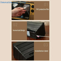Screen Magnifier for Cellphone Magnifing Screen Enlarger Projector for Movie Videos and Gaming Phone Stand Holder