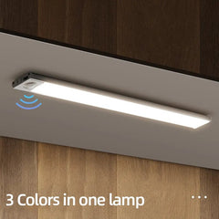 Night Light Ultra thin LED Light Cabinet Light Motion Sensor Wireless 20/30/40/60cm type-c For Kitchen bedroom Wardrobe lighting