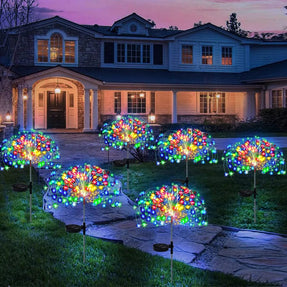 LED Solar Firework Fairy Lights Outdoor Waterproof Lawn Pathway Garden Lights For Patio Yard Party Wedding Decoration