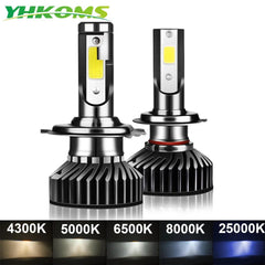 Car Headlight 80W 14000LM H4 H7 H1 LED H8 H9 H11 4300K 5000K 6500K 8000K 25000K Auto fog Light 80W 16000LM 12V LED Bulb