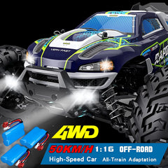 4WD 1:16 80KM/H Super Brushless 50KM/H Brushed RC Car 4x4 Off Road Remote Control High Speed Drift Monster Truck Toy Kids Adult