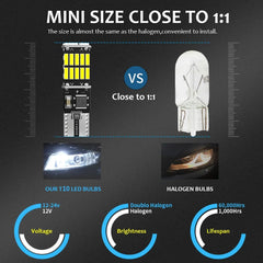 2pcs T10 high power 4014 26SMD car LED W5W bulb canbus no error interior dome lights auto width reading lamp white red amber 12V
