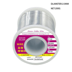 Soldering Wire with Flux 200g 500g Tin Wire Melt Rosin Core Solder Roll No-clean High Quality for Electrical Repair,IC Repair