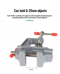 Mini Bench Vise Muliti-Funcational 3.5" Aluminum Miniature Small Jewelers Hobby Clamp On Table Flat Pliers Tool Vice