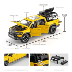 DODGE Mammoth 1000 TRX Alloy Pickup Car Model Diecast Metal Off-road Vehicle Model Sound and Light Simulation Kids Toy Gift