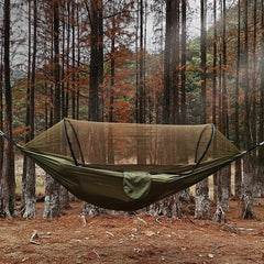 Mosquito Net Hammock Outdoor Camping Pole Hammock swing Anti-rollover Nylon Rocking Chair 260x140cm