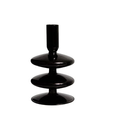 Handmade Colored Vintage Glass Candlestick candle holders Romantic Dinner Decoration for Home Wedding Taper Candle Holder Gift
