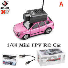 RC Car 6401 With Camera 2K Video 1:64 Mini 2.4G WiFi APP or Remote Control Car FPV View VR Function Toy Cars