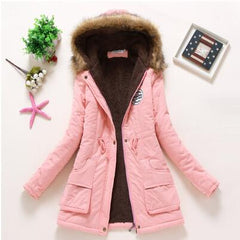 new winter military coats women cotton wadded hooded jacket medium-long casual parka thickness XXXL quilt snow outwear