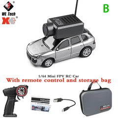 RC Car 6401 With Camera 2K Video 1:64 Mini 2.4G WiFi APP or Remote Control Car FPV View VR Function Toy Cars