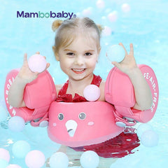 Mambobaby Baby Float Swimming Ring Aid Vest With Arm Wings Swimming Floats Swim Trainer Non-Inflatable Buoy For Beach Pool