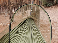 Mosquito Net Hammock Outdoor Camping Pole Hammock swing Anti-rollover Nylon Rocking Chair 260x140cm