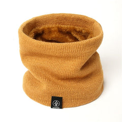 2022 New Neck Scarf Winter Women Men Solid Knitting Collar Thick Warm Velveted Rings Scarves High Quality Allmatch Muffler