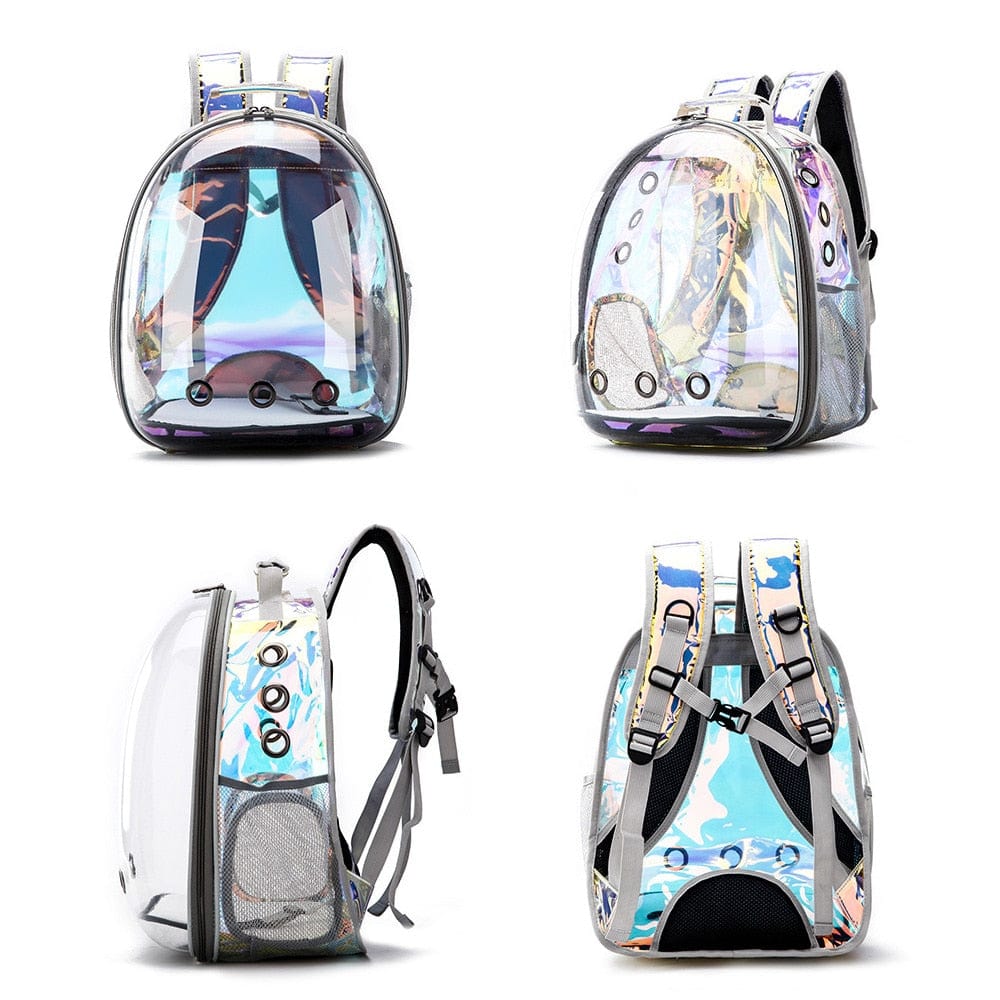 Free shipping Cat bag Breathable Portable Pet Carrier Bag Outdoor Travel backpack for cat and dog Transparent Space pet Backpack - Wowza