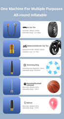 Car Jump Starter Air Pump Portable Power Bank LED Lighting Tyre Inflator Battery Charger Booster Starting Device