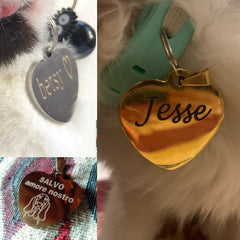 Custom Dog Cat ID Tag Engraved Personalized Pet Collar Charm Name Pendant Bone Keyring Necklace Puppy Accessory Dropshipping - Wowza