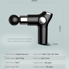 Vibration Massage Machine Muscle Relaxation Rechargeable Fascial Gun Neck And Back Compression Massager Portable Fitness Device