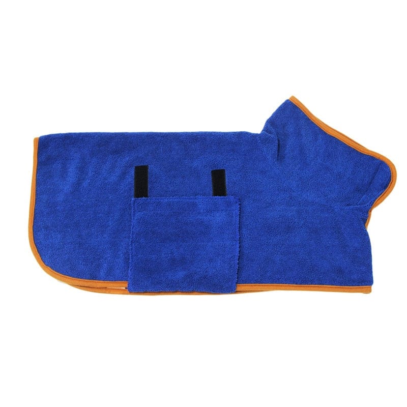 Dog Bathrobe Towel Bath Robe Pet Bathrobe Drying Coat Absorbent Towel For Large Medium Small Dog Super Fast Dry Soft Adjustable - Wowza