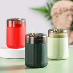 Automatic Toothpick Dispenser Portable Plastic Toothpick Holder Container Creative Press Toothpick Storage Box Organiser
