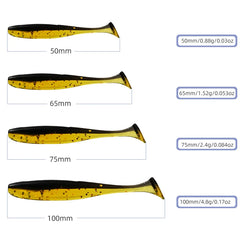 Easy Shiner Fishing Lures 50mm 65mm 75mm 100mm Wobblers Carp Fishing Soft Lures Silicone Artificial Plastic Baits