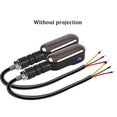 Motorcycle LED Turn Signal Lamp Projection Lamp Sequential Flowing Flash Indicator Lights Running Light Front Rear Signal Light
