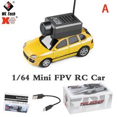 RC Car 6401 With Camera 2K Video 1:64 Mini 2.4G WiFi APP or Remote Control Car FPV View VR Function Toy Cars