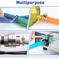 Hose Clamps Stainless Steel Screw Band Car Fuel Tube Pipe Clamp Worm Gear Plier Tools Faucet Water Pipes Fasteners