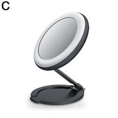 4 In 1 Metal Magnetic Led Makeup Mirror Selfie Light Phone Holder For iPhone 16 15 Pro Max 14 For Magsafe Foldable Stand M8H7