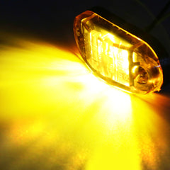 Clearance Lights 20/10PCS 4 LED 12V-24V Side Marker Lights Oval Front Rear Indicator Lamp Truck for Trailer BUS Van Caravan