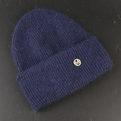 Rabbit Fur Beanies Soft Warm Fluffy Winter Hat for Women Angora Knitted Hat Skullies Beanies Female Bonnet Woman Knit Cap