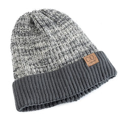 New Unisex Beanie Two-Tone Winter Hats Add Fur Lined Men And Women Fashion Warm Beanie Cap Casual Winter Knitted Hats