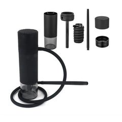 Portable Hookah Set with Chicha Ceramic Bowl Car Outdoor Travel Sheesha Narguile Complete Smoking Accessories Small Shisha Kit