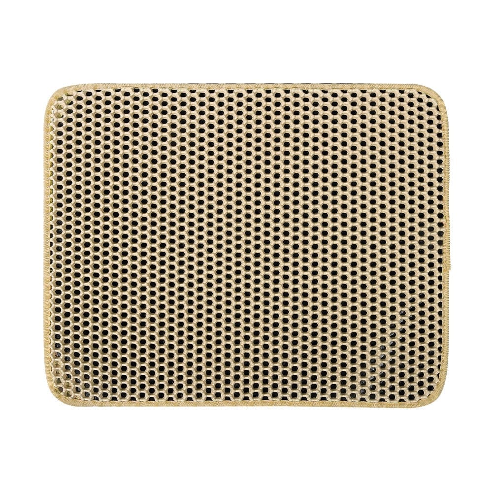 Pet kedi kumu matı su geçirmez EVA çift katmanlı kedi çöp yakalama Pet kum kabı Mat temiz ped ürünleri kediler aksesuarları - Wowza