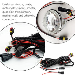 Waterproof Automotive Electrical Connectors Male Female Plug 2-Pin Way With Wire For Car Motorcycle Scooter Marine