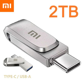 2TB Flash Drive 1024GB 512GB USB 3.1 Type-C Interface Mobile Phone Computer Mutual Transmission Portable USB Memory