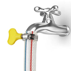 5pcs 8-44mm Adjustable Yellow Plastic Handle Hand Twist Hose Clamps Worm Driving 201 Stainless steel Pipe Clips For Tube